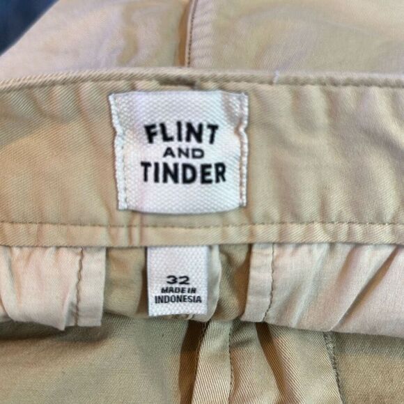 Flint and Tinder Mens Tan Khaki Chino Golf Shorts size 32 - Picture 5 of 7